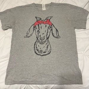 girlie girl goat t-shirt